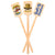 6.25 inch Custom Drink Stirrers - Rectangle Top - Color Printing - Pick On Us, LLC