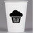 Bulk Custom Coffee Cups - 12 oz - White - Pick On Us, LLC