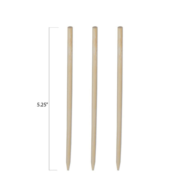 12 x 3mm Diameter Round Bamboo Skewer Picks
