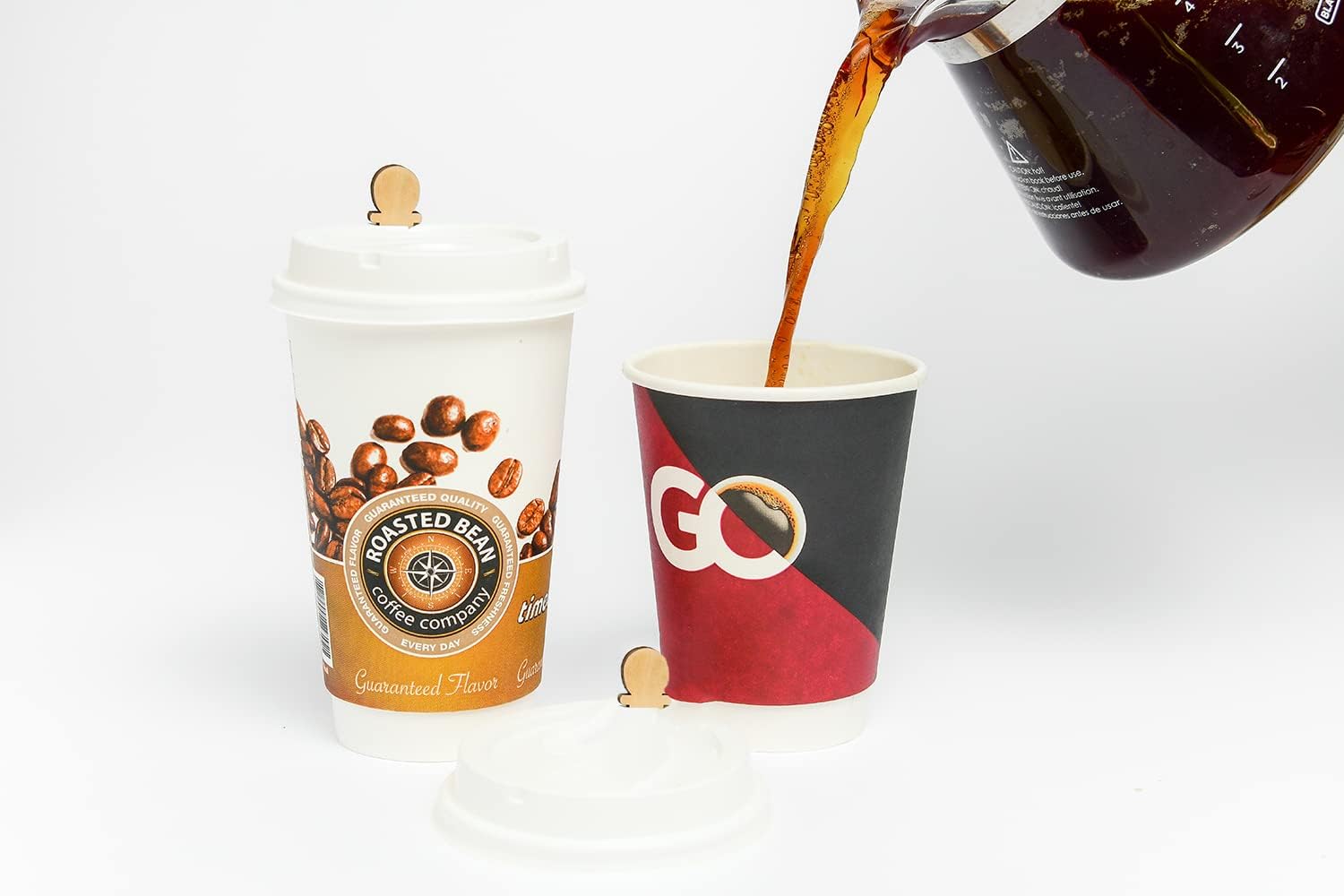 Royal Paper Stix To Go Coffee Lid Plug & Stirrer - 200/Pack